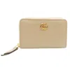 GUCCI GUCCI GG MARMONT BEIGE LEATHER WALLET  (PRE-OWNED)