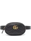 Gucci Gg Marmont Belt Bag In Black