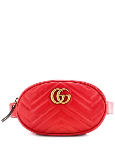 Gucci Gg Marmont Belt Bag Matelassé Leather (authentic Pre-loved)