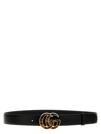 Gucci 'gg Marmont' Belt In Black