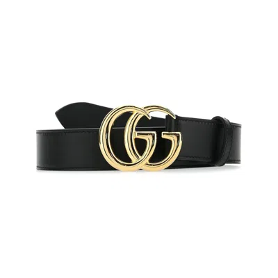 Gucci Gg Marmont Belt In Black