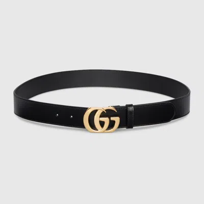 Gucci Gg Marmont Belt In Black