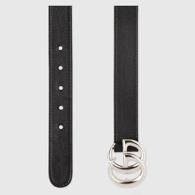 Gucci Kids' Gg Marmont Belt In Black