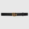 Gucci Gg Marmont Belt In Black