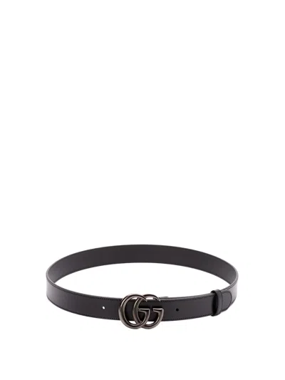 GUCCI `GG MARMONT` THIN BELT