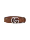 Gucci 'gg Marmont' Belt In Brown