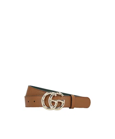 Gucci Gg Marmont Belt In Brown