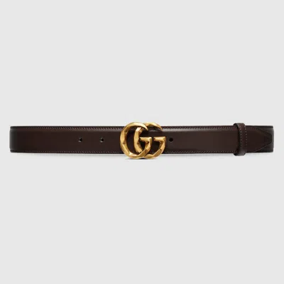 Gucci Gg Marmont Belt In Brown