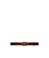Gucci Gg Marmont Belt In Brown