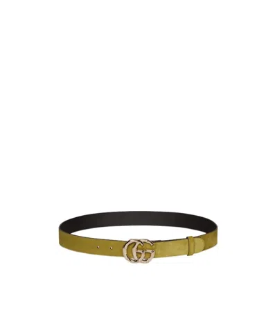Gucci Gg Marmont Belt In Green