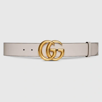 Gucci Gg Marmont Belt In Grey