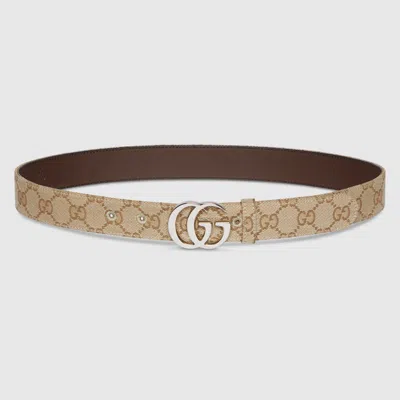 Gucci Gg Marmont Belt In Brown