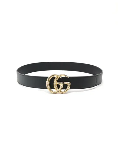 Gucci Gg Marmont Belt, Size 100 In Black
