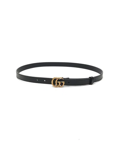 Gucci Gg Marmont Belt, Size 100 In Black