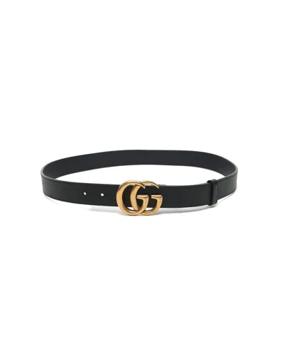 Gucci Gg Marmont Belt, Size 90 In Black