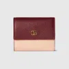 Gucci Gg Marmont Bi-color Mini Wallet