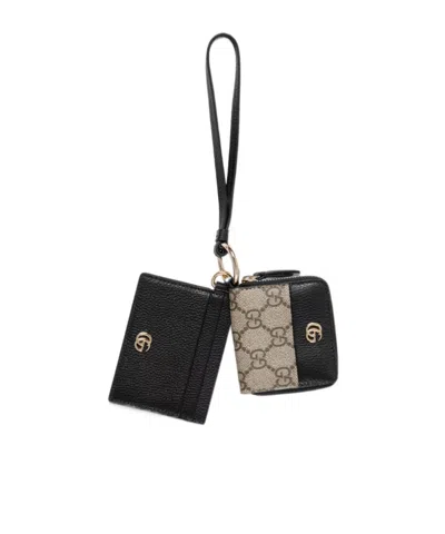 Gucci Gg Marmont Bi-colour Zip Around Wallet