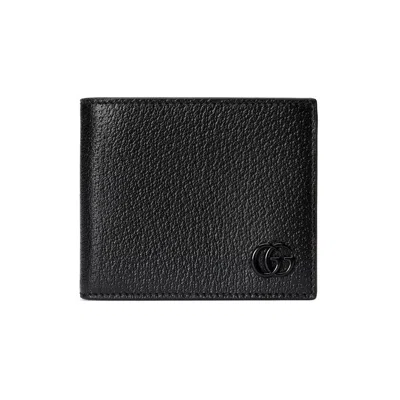 Gucci Gg Marmont Leather Bi-fold Wallet In Black
