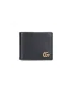 Gucci Gg Marmont Leather Bi-fold Wallet In Black