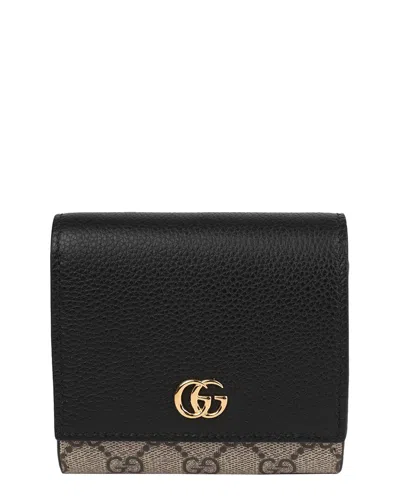 Gucci Gg Marmont Bi-color Compact Wallet (authentic Pre-loved) In Multi