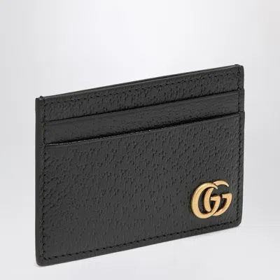 Gucci Gg Marmont Black Leather Money Clip Men