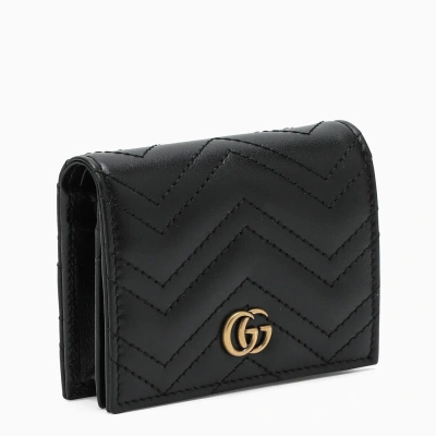 Gucci Gg Marmont Black Small Credit Card Holder