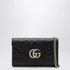 Gucci Gg Marmont Black Wallet With Chain Women