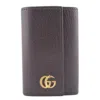 GUCCI GUCCI GG MARMONT BROWN LEATHER WALLET  (PRE-OWNED)