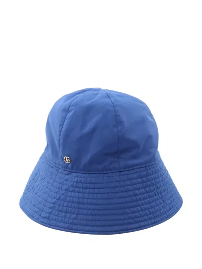 Pre-owned Gucci Gg Marmont Bucket Hat In Blue