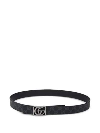 Gucci Gg Marmont Buckle Belt In Black