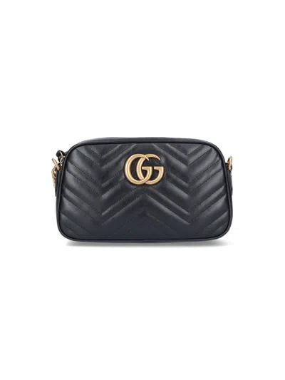 Gucci 'gg Marmont' Camera Bag In Black