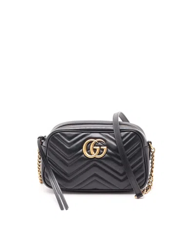 Gucci Gg Marmont Camera Bag In Black