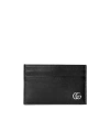 Gucci Interlocking Gg Plaque Cardholder In Black