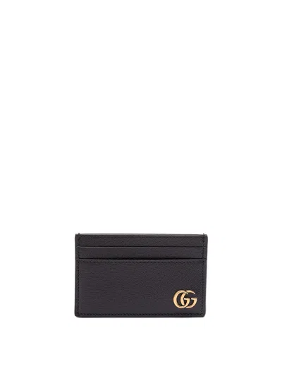 Gucci `gg Marmont` Card Case In Black