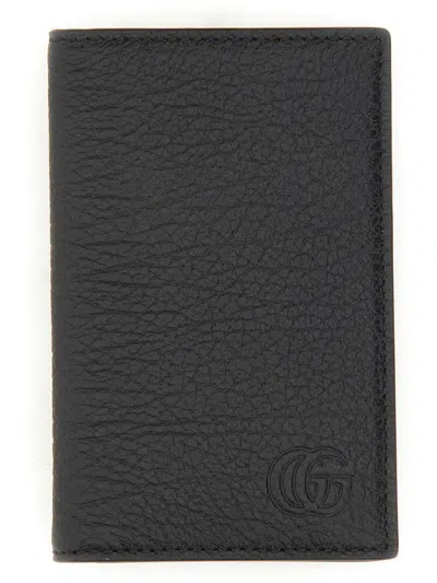 Gucci Gg Marmont Card Case In Black