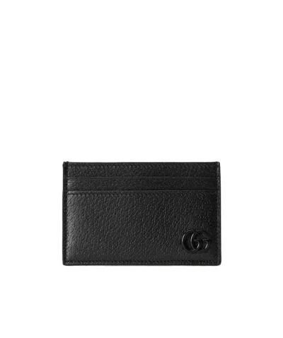 Gucci Gg Marmont Card Case In Black