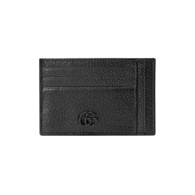Gucci Gg Marmont Card Case In Schwarz