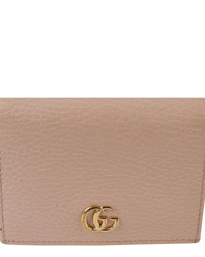 Gucci Gg Marmont Card Case Wallet (authentic Pre-loved) In Brown