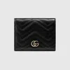 Gucci Gg Marmont Card Case Wallet In Black