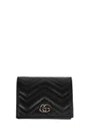 Gucci Gg Marmont Card Case Wallet In Black