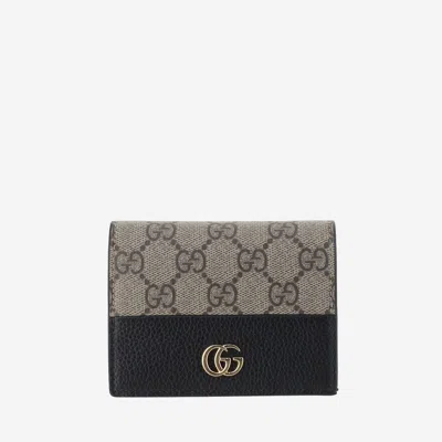 Gucci Gg Marmont Card Case Wallet In Black
