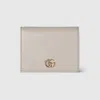 Gucci Gg Marmont Card Case Wallet In Neutral