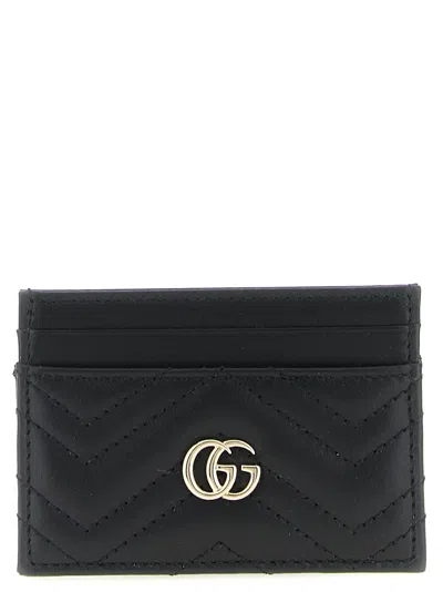 Gucci Gg Marmont Card Holder In Black