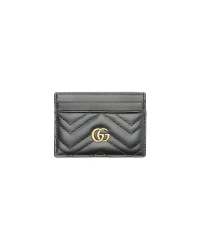 Gucci Gg Marmont Card Holder In Black