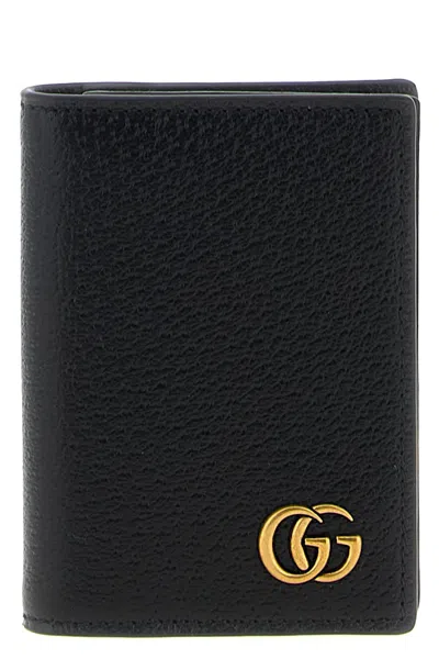 Gucci Gg Marmont Card Holder In Black