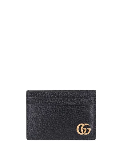 Gucci Gg Marmont Card Holder In Black