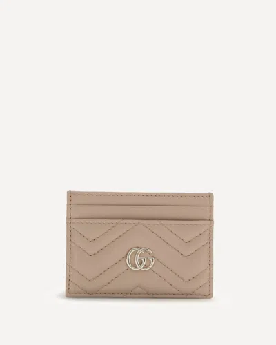 Gucci Gg Marmont Cardholder In Pink