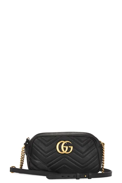 Gucci Gg Marmont Chain Shoulder Bag In Black