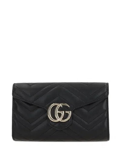 Gucci Gg Marmont Chain-strap Mini Bag In Black