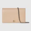 GUCCI GUCCI GG MARMONT CHAIN WALLET